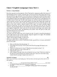 Maybe you would like to learn more about one of these? Class 7 English Language Class Test 1 Pdf