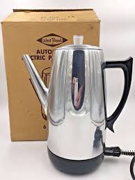 10 cup capacity / weight: Vintage 1960s West Bend Electric Coffee Percolator Pot 12 Cup 3469 Mint Usa Westbend Percolator Coffee Barefoot In The Park Vintage Coffee