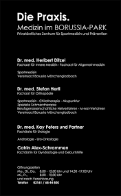 Volle weiterbildungsberechtigung zur ausbildung fa / fä innere medizin. Fachbereiche Die Praxis Im Borussia Park