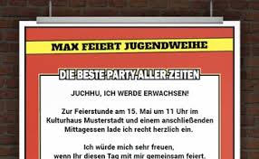 Erstens hat unsere jugendweihe einladung vorlage kostenlos zwei, drei und vier zeilen für 2018. Drucke Selbst Kostenlose Einladungskarte Zur Jugendweihe Zum Ausdrucken