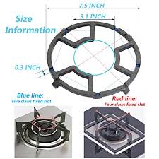 Choose a burner to fit the size of your cookware. Reyhoar Non Slip Gas Ring Reducer Burner Grate For Butter Warmer Small Saucepan Cast Iron Wok Support Ring Compatible With Most Gas Stove Range Cooktop 7 5 Inch Black In Dubai Uae