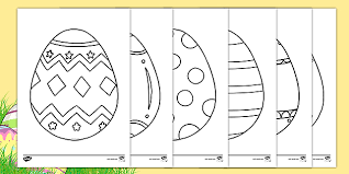 Print and colour in this picture of an easter egg 3 colouring page or choose from others. Easter Egg Templates Ks1 Colouring Sheets Teacher Made