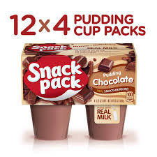 Swiss miss dairy case puddings are the freshest puddings he can take to school. Hunt S Snack Pack Chocolate Pudding 3 5 Oz 48 Cups Hun55418 Walmart Com