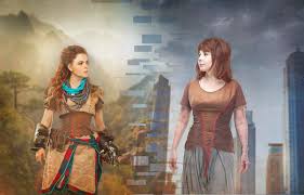 In a primitive tribal world where strange, monstrous, animalistic machines roam the wilderness, a brave young female warrior goes on a quest to learn the truth about her mysterious origin and the state the world is in. Me And My Mother Did Cosplay Of Aloy And Elisabet From Horizon Zero Dawn Gaming