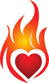 Fire Clipart Google Search Sacred Heart Art Flame Art Rock Painting Art