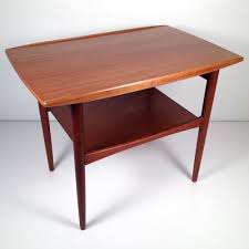 Vintage Danish Modern Moreddi End Side Table Teak Wood Mid Century Danmark Teak Wood Side Table Vintage Danish Modern Mid Century Modern Furniture