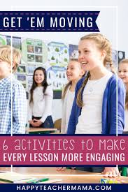 Movement In The Classroom To Make Lessons Exciting Happy Teacher Mama Movement Activities Teaching Skills Classroom