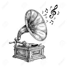 Hand Drawn Vintage Gramophone With Music Notes Vector Illustration Music Art Drawing Vintage Drawing Music Drawings Choose from 140+ gramophone graphic resources and download in the form of png, eps, ai or psd. hand drawn vintage gramophone with