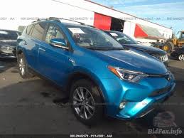 Users ranked 2017 toyota rav4 hybrid against other cars which they drove/owned. Toyota Rav4 Hybrid Limited 2017 Blue 2 5l Vin Jtmdjrevxhd079883 Free Car History