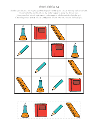 School Sudoku Puzzles Sudoku Puzzles Sudoku Critical Thinking Skills