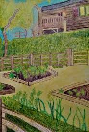 Marta Terkiewicz And Her Colourful Painting Experiments Vegetable Garden Coloured Pencils Drawing
