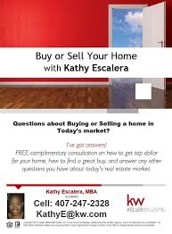 Kathy Escalera On Selling House Home Ownership Real Estate Professionals