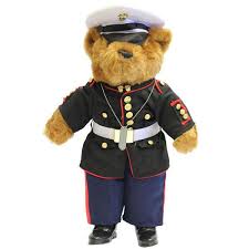 Marine Corps Enlisted Dress Blue Uniform Plush Bear 21