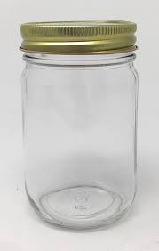 16 oz glass shampoo bottles, shampoo and conditioner bottles with waterproof labels, refillable dispenser, free shipping. Pint 16 Oz Old Fashioned Glass Jars With Gold Lids By Packaging For You 12 Pack Kitchen Dining Amazon Com