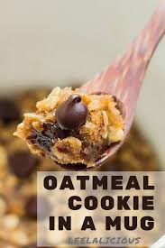 Oatmeal Cookie In A Mug 3 Ways Gluten Free Vegan Leelalicious In 2020 Gluten Free Mug Cake Mug Cookie Recipes Microwave Chocolate Chip Cookie