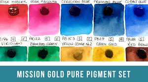 Mission Gold Pure Pigment Set First Impressions Dot Chart