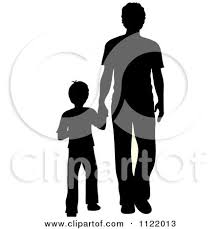 Black And White People Holding Hands Cartoon Clipart Of A Silhouetted Father And Son Holding Hands Royalty Free Vector Illustration By Pams Clipart Free Vector Illustration Clip Art Cartoon Pics