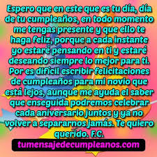 Las cartas de cumpleaños están destinadas a felicitar a una persona que nos importa en un día muy especial para ella. Frasesamor Frases De Amor Para Mi Novio Que Cumple Anos