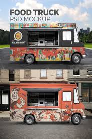 Food Truck Psd Mockup Food Truck Food Mockup