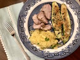 Creamy mashed cauliflower, hearty baked mac and cheese, or even a lush ladle of buttery grits will pair well. Sunday Supper Pork Tenderloin Zucchini Spaghetti Squash Dixie Delights