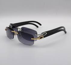 Luxury Sunglasses Natural Buffalo Horn Glasses Men Women Rimless Brand  Designer Black With Original Packaging Box Cases From Heleil, $94.3 |  DHgate.Com