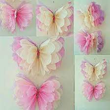 Mariposas Papel De Seda Como Hacer Mariposas Flor De Paper Decoraciones De Mariposa