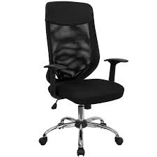 Flash Furniture Black Contemporary Adjustable Height Swivel Executive Chair Lowes Com In 2020 Mesh Office Chair Office Chair Mesh Task Chair