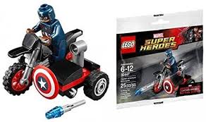 In order to unlock black widow's motorbike, all you need how to unlock ghost rider's motorcycle in lego marvel super heroes. Lego Super Heroes Captain America S Motorcycle Set 30447 New Very Cool Amazon Ae