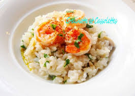 Risotto Aux Champignons Et Aux Crevettes Grelinette Et Cassolettes