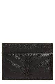 Saint Laurent Monogram Leather Card Case Nordstrom Leather Card Case Monogrammed Leather Leather