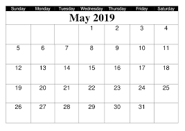 Editable May 2019 Calendar Printable Template In Portrait And Landscape Blank Calendar Template Calendar Printables Calendar Template