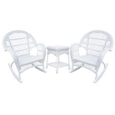 Maybe you would like to learn more about one of these? Jeco 3 Piece Wicker Conversation Set In White W00209 2 Rces