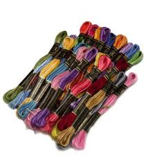 Counted cross stitch should be done with a tapestry needle. Dmc Embroidery Floss Packs Variegated 36 Pkg