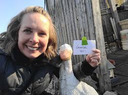 Duck shaped candle garage sale find