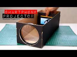Build A Smartphone Projector Using Shoebox Youtube Smartphone Projector Phone Projector Projector Screen Diy