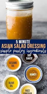 5 Minute Asian Salad Dressing Recipe Asian Salad Dressing Asian Salad Asian Sesame Dressing
