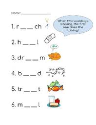 Free printable vowel worksheets and charts. Vowel Teams Worksheet By Ten Frames And Tea Teachers Pay Teachers
