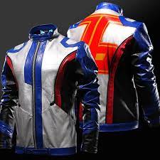 Blizzard Overwatch Soldier 76 Jacket Soldier76 Cosplay Cloth Ow Hero Pu Leather Coat Pu Leather Jacket Jackets Winter Jackets