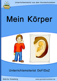 Unterrichtsmaterialien Fur Daf Daz Deutsch Als Fremdsprache Zweitsprache In Der Grundschule Zum Thema Mein Korper Korper Grundschule Unterrichtsmaterial Daf