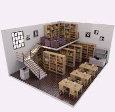 Library 3d Model Sims 4 House Design Sims House Design Sims House Plans