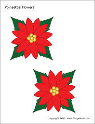 Christmas Printables Free Printable Templates Coloring Pages Firstpalette Com In 2020 Free Christmas Printables Flower Templates Printable Poinsettia Flower