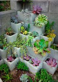 Flower Designed Yard Cinder Block Garden Gardening Trends Outdoor Gardens