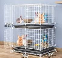 Amazon.com: Jaula para conejos, casa de conejo interior ...