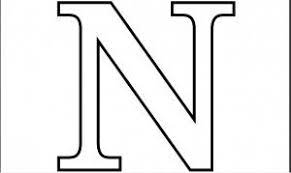 Moldes De Letras Grandes Para Imprimir Recortar Letter N Letter Stencils Printables Alphabet Coloring Pages Puede imprimir el ejemplo en la imagen abajo o descargar todas las letras en formato pdf. letras grandes para imprimir recortar