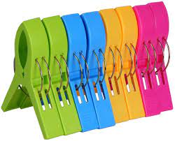 $5.24 set was $6.99 set. Amazon Com Beach Towel Clips Ecrocy Beach Chair Towel Clips On Cruise 8 Pack Large Clips Clamps Clothes Pegs Beach Towel Holder To Keep Your Towel From Blowing Away Heavy Duty And In Bright Colors Home