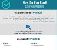 6 sec read 2,406 views ed good. Correct Spelling For Sophomore Infographic Spellchecker Net