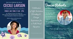 Mar 18, 2020 · 2nd sample of celebration of life invitations. Celebration Of Life Ideas Beach Theme Love Lives On
