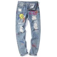 Graffiti Denim Jeans