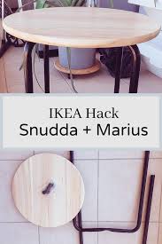 Ikea Snudda Lazy Susan And Marius Hack Ikea Table Hack Ikea Table Ikea