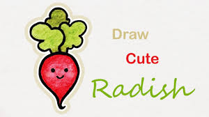 How To Draw A Cute Radish Step By Step Art For Kids Youtube For fun drawing ideas for kids, how cute is this tutorial that shows you how to draw niffler from fantastic beasts? how to draw a cute radish step by step art for kids